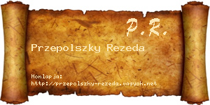Przepolszky Rezeda névjegykártya
